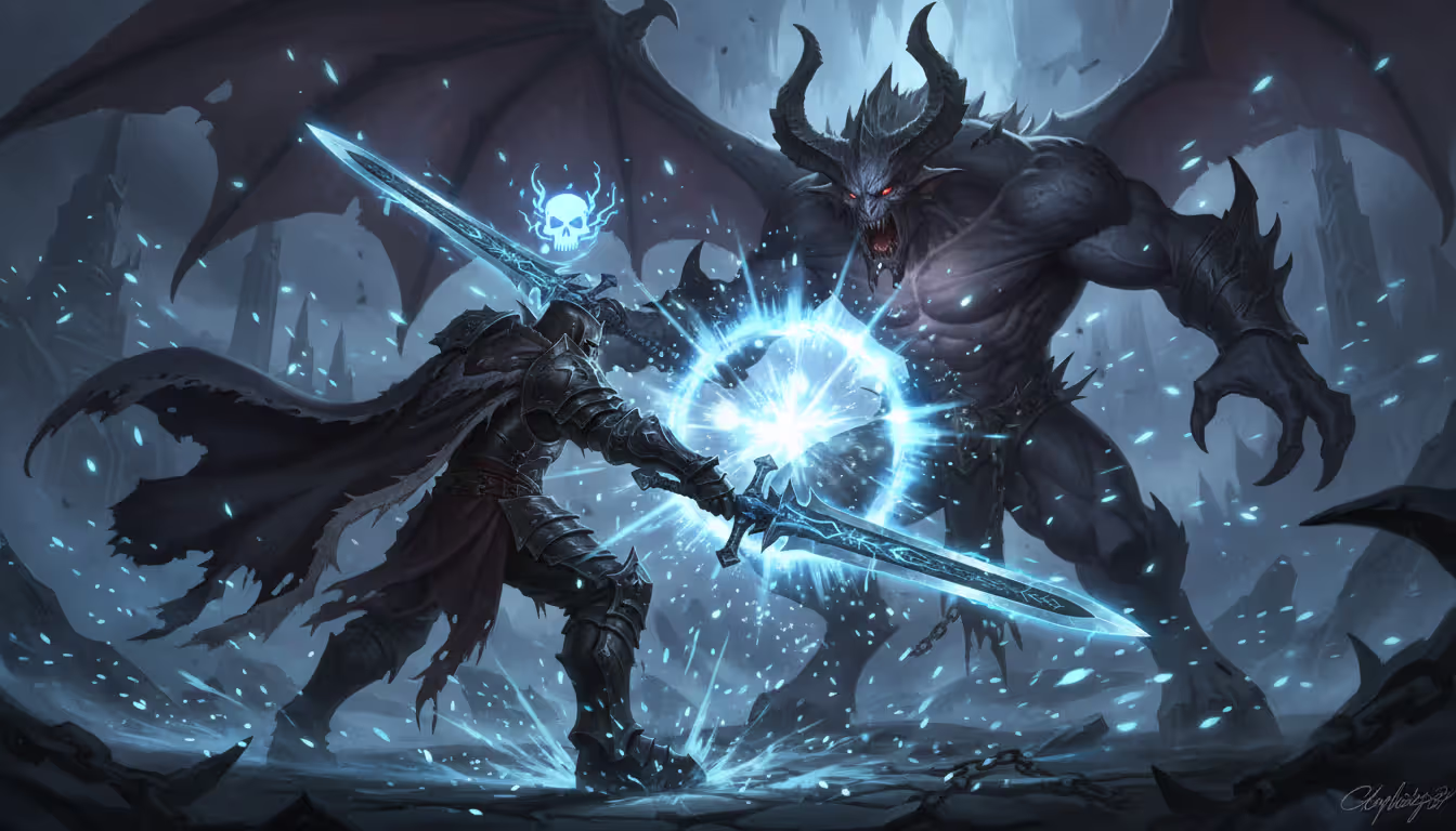 Frost Death Knight delivering a powerful Obliterate critical strike with glowing Killing Machine proc icon during a boss fight